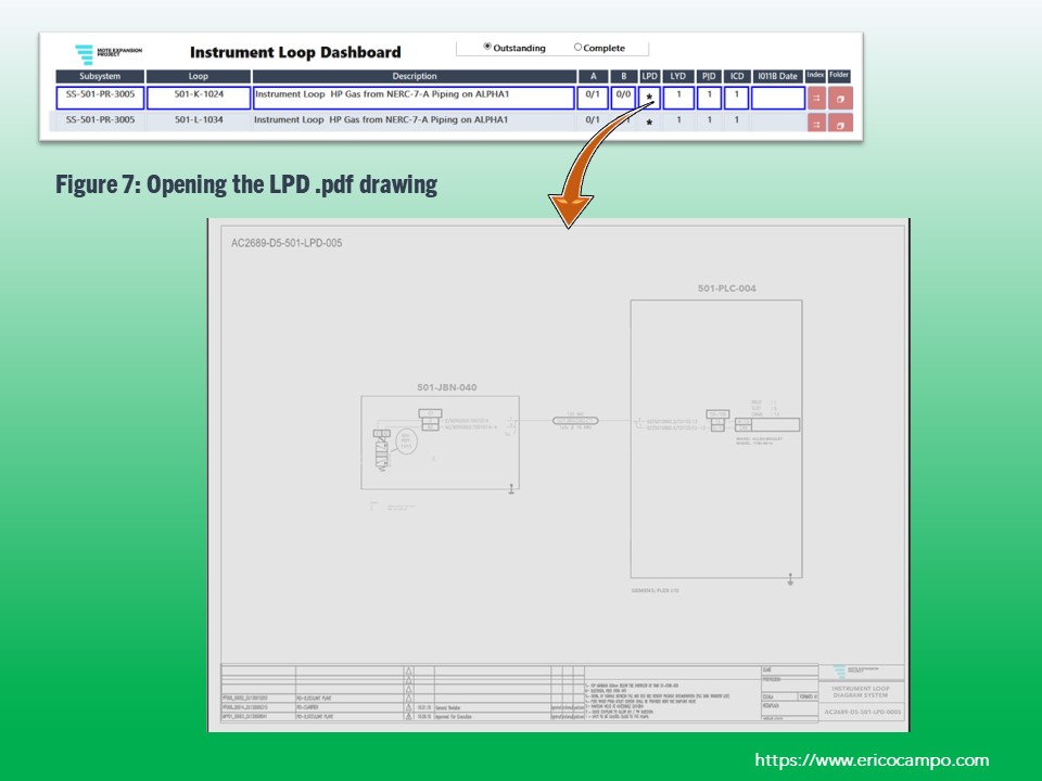 Opening the LPD .pdf drawing